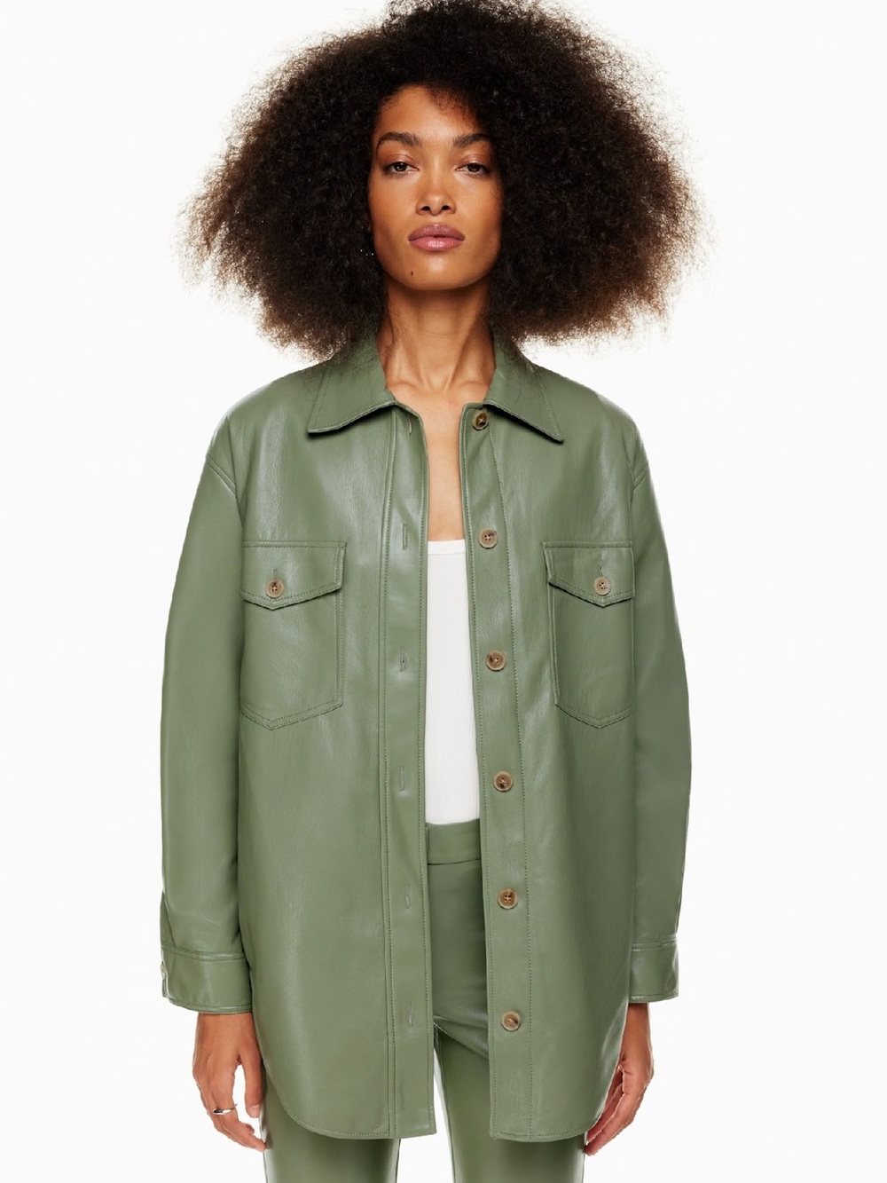 Wilfred Green Ganna Shacket Jacket